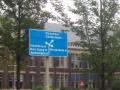 Rtulo del trnsito: caminos a Nootdorp, La Haya, Amsterdam y Rotterdam, Pijnacker y Zoetermeer