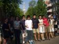 Some of my fellow MSc students on one of the bridges.