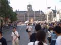 Damplaatz, downtown Amsterdam. The Queen's palace in the background.