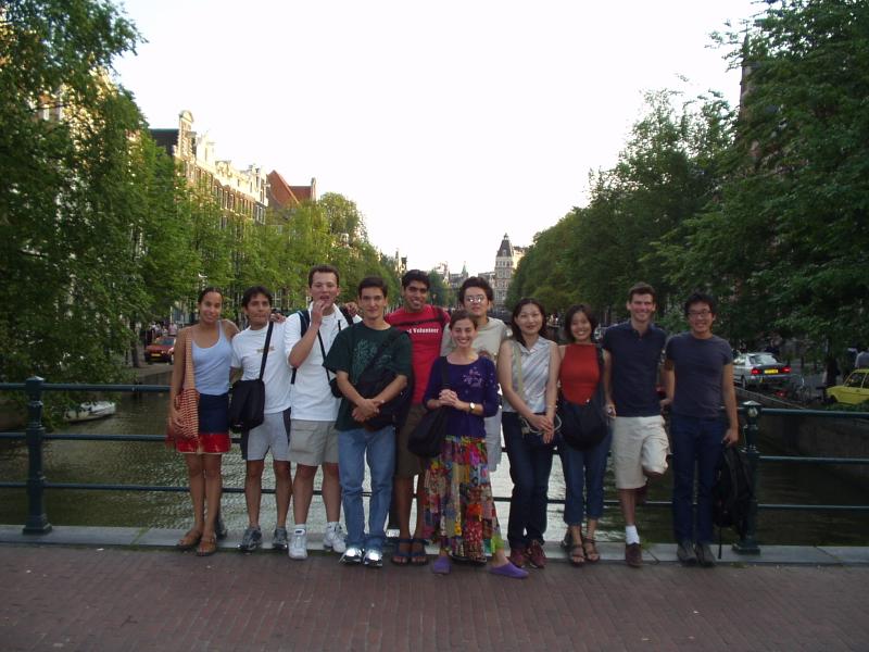 The fellow members of my Amsterdam sightseeing group...