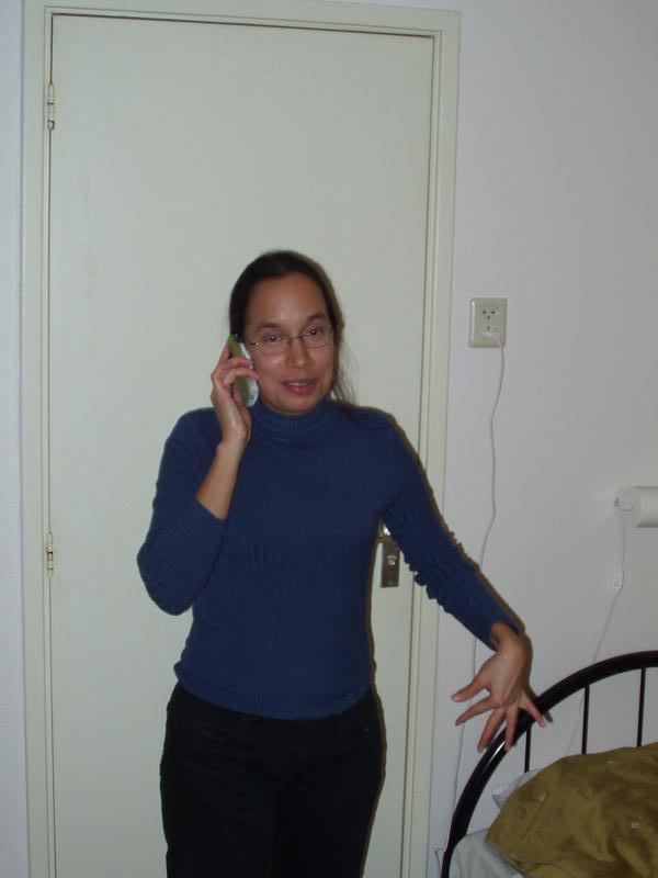 Calling our surprise-party victim.