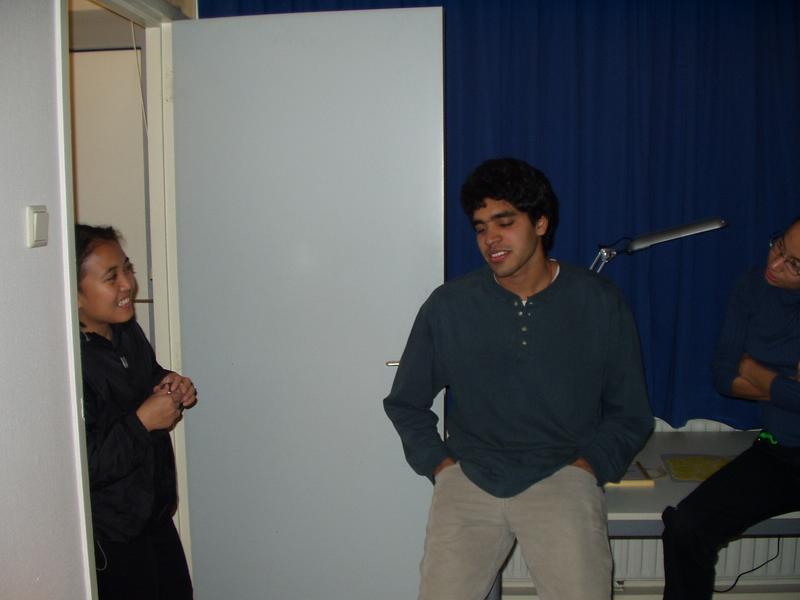 Parag captures the ladies' attention.