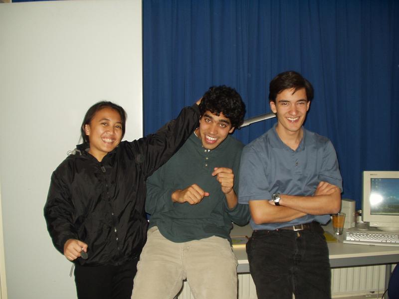 Andrea, Parag's hair and Juan.