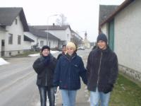 Afternoon below-zero walk in Eichberg
