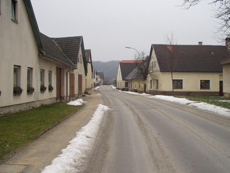 9 of the few houses in town (300 inhab.)