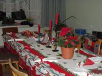 Decorations in the dinner table