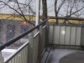 The snow also invades the building halls.