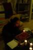 Candle-light cake dinner