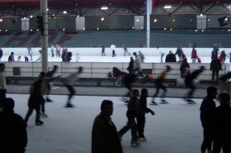 Speed-skaters. They were *fast*.