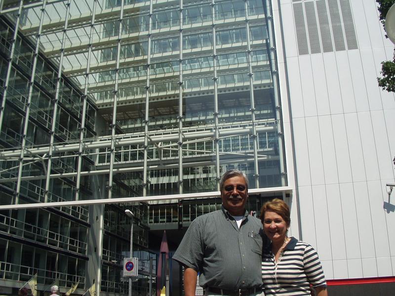 In front of the VROM Ministry building