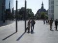 Square next to the library..