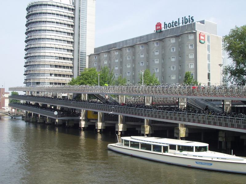 Amsterdam's bike parking lot.. there's no other like it