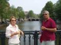 Eating apples in Amsterdam's canals..
