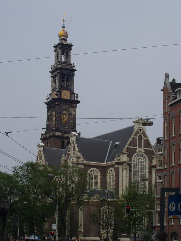 Westerkerk... we listened to a great carrillon concert!