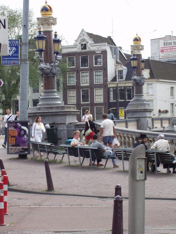 Pedestrians across the street