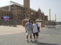 My father and I in the stadium