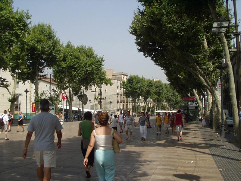 Paseo de las Ramblas, the most famous street