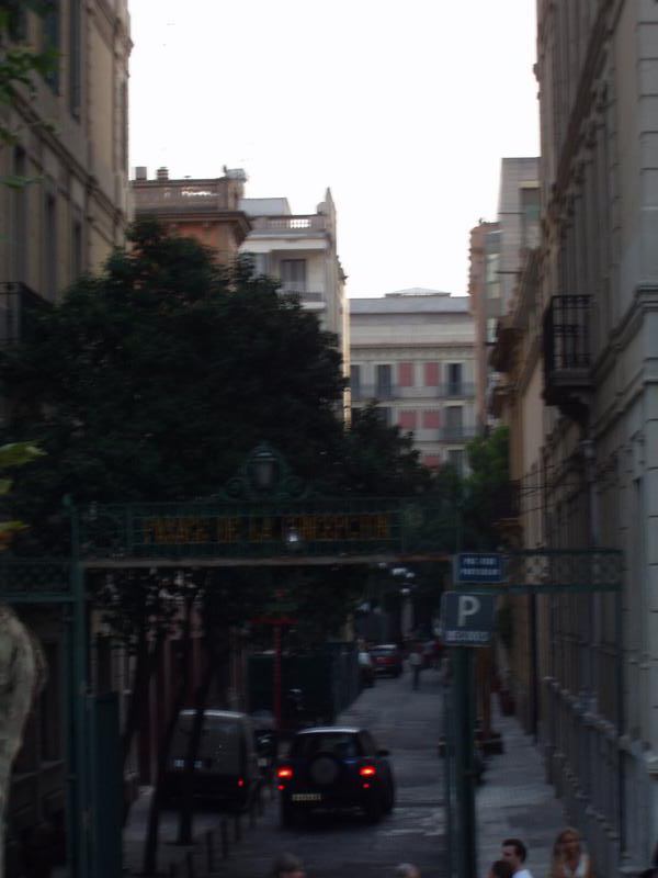 This small alley even had a nice gate.