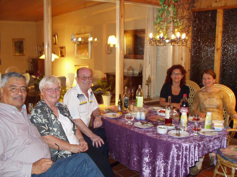 Welcoming reception at Jan and Lis' house