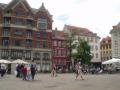 Small square filled with cafes