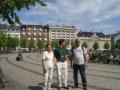 The three of us in the square.
