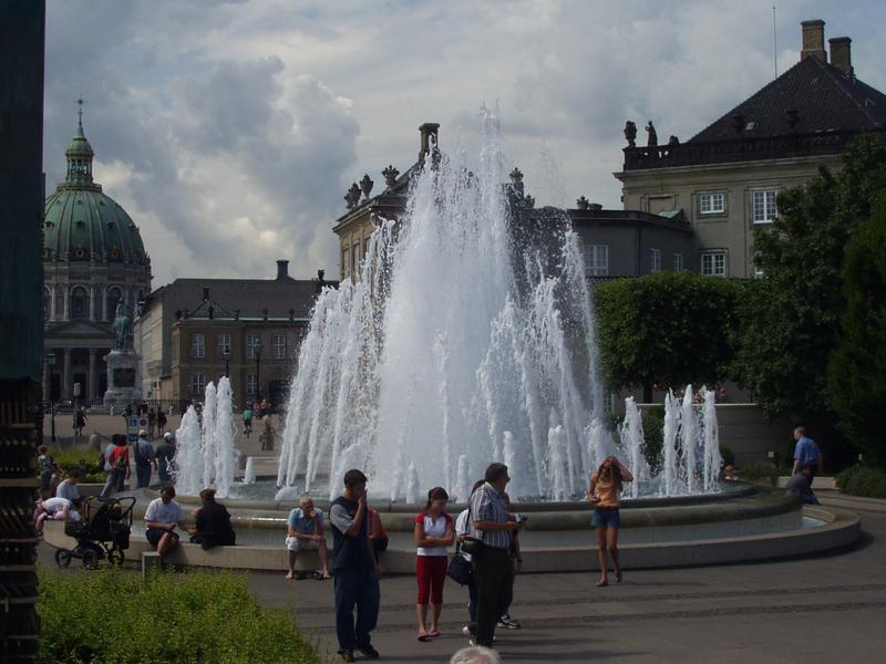 Fountain in Amalienborg's castle