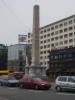 Monument in the middle of a street