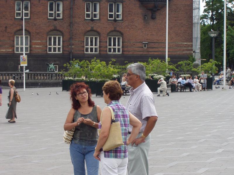 Discussing our plans for the day