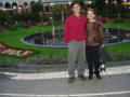 My mother and me in one of the gardens