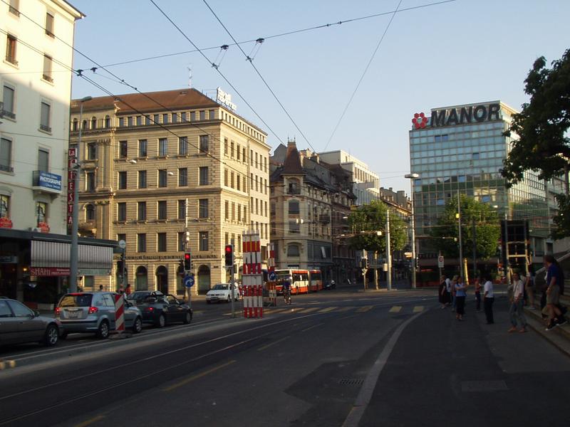 Street next to the church.