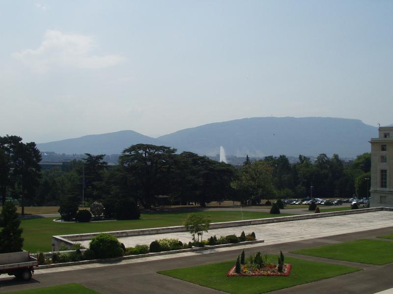 View towards the lake.