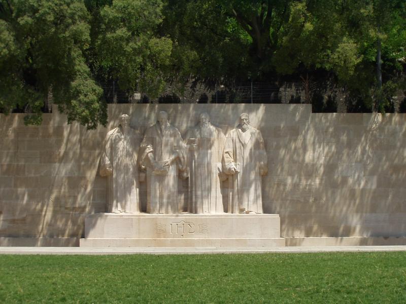 Monument to the Reformation. Calvin and others.