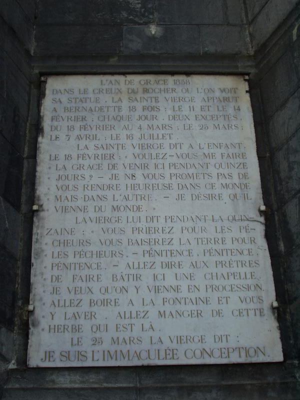 Historia de las apariciones.