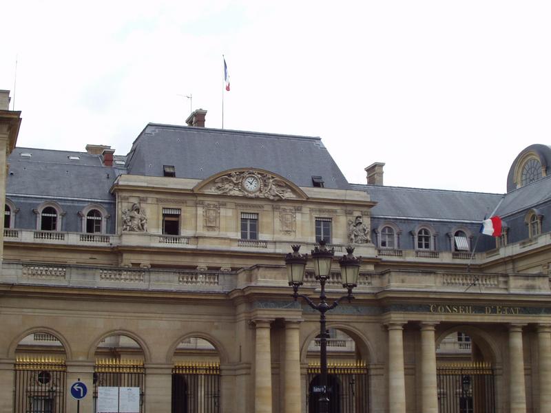 It's just next to the Conseil d'Etat building