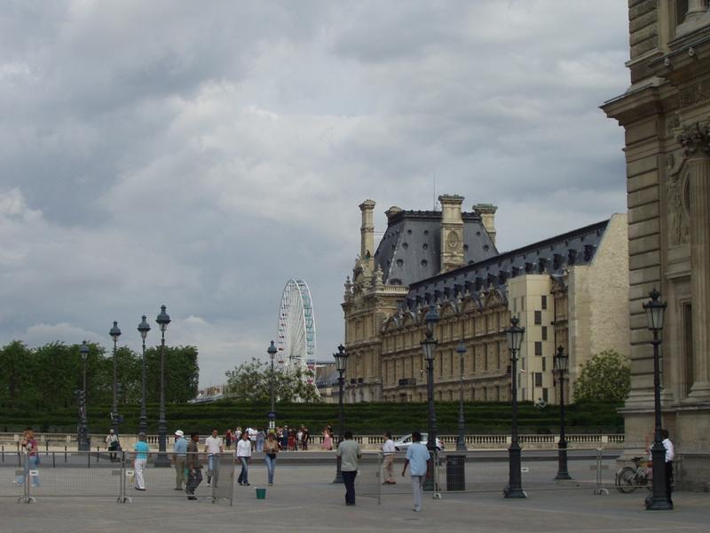 In Paris, everything is huge and wide..