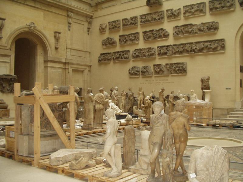 This is a temporary sculpture warehouse. For real.