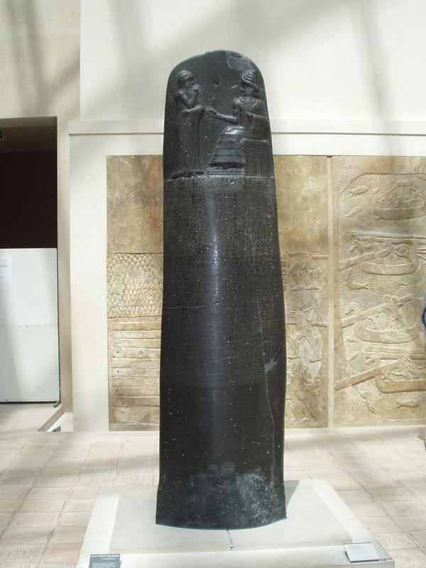 El "Cdigo de Hammurabi"... ojo por ojo