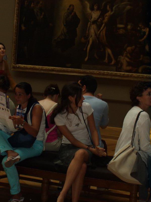 Looks like she's not interested in Spanish paintings..