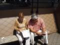 Aprovechando el sol.. haca fro