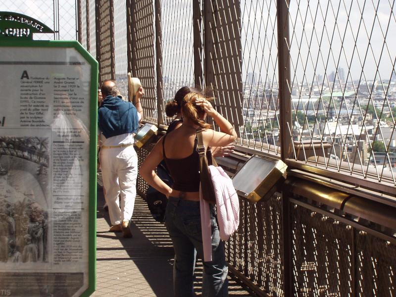 Tourists in the tower