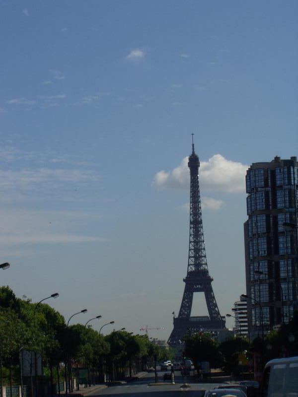 View of the tower from a street