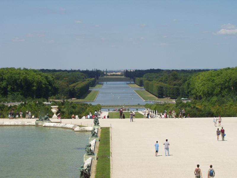 The palace gardens.