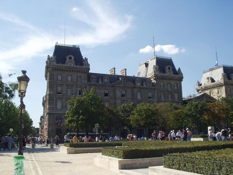 Park in front of the church.