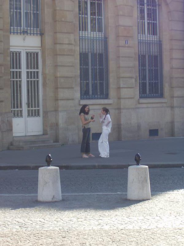 These two were talking really loudly