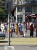 A typical pedestrian crossing.