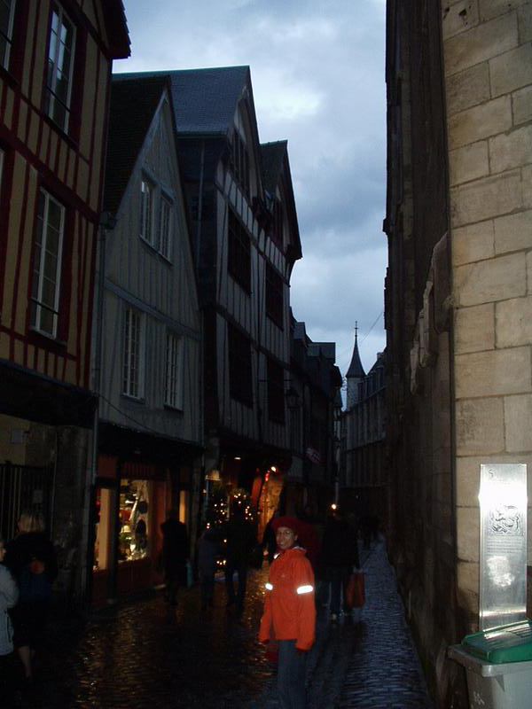 Abi in one of the shopping streets