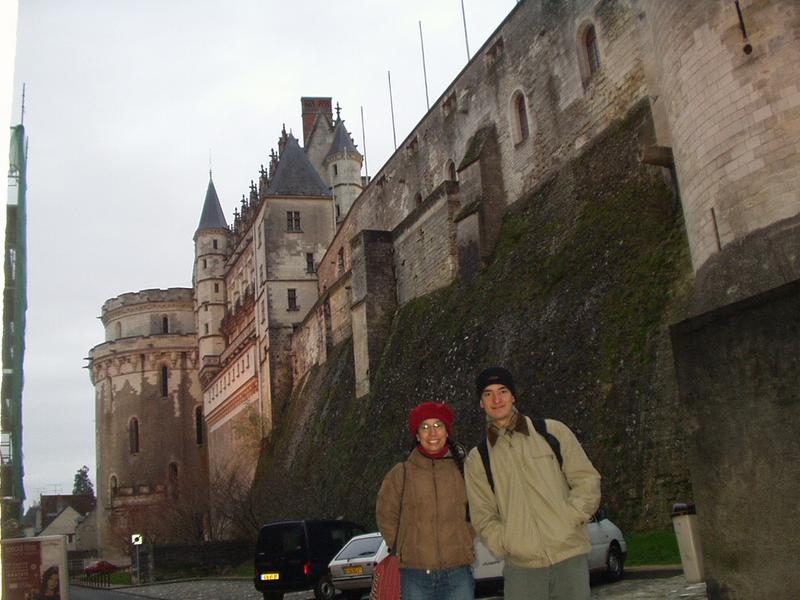 Abi and Juan at the Amboise Castle