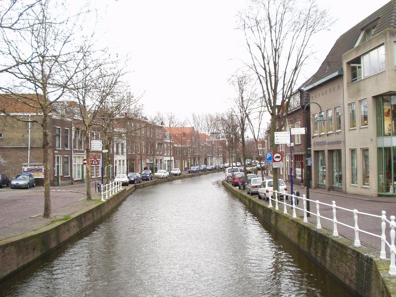 Delft downtown in Spring
