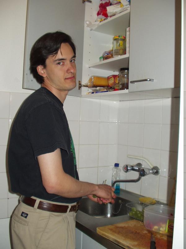 Juan in his kitchen