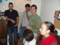 Finishing the evening at Parag's room